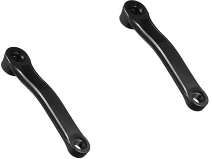 Yardwe Left Single Chain Bike Crank Arm 8.07 Inch Steel Replacement Crank Arm Part Compatible with Mountain Road and Exercise Bikes for Stable and Smooth Riding