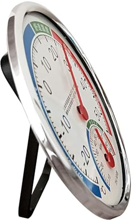 Renchey Thermomètre et Hygromètre,Moniteur de Température et d'Humidité 2 en 1 | Indicateur Analogique Sans Piles pour Chambre Serre Cave Salle de Culture Cuisine Espace de Stockage