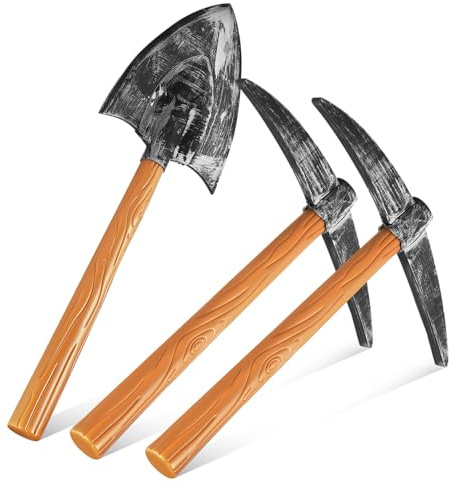 Toddmomy Piccone e Badile in Schiuma per Costumi da Festa Accessorio Robusto e Resistente per Halloween Cosplay e Spettacoli Teatrali