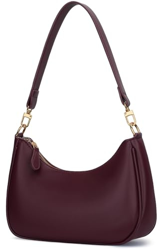 KKXIU Shoulder Bag for Women Cute Hobo Purses and Handbags(Burgundy) | Women Shoulder Purse Retro Clutch Tote Bag Cute Underarm Purse for Women