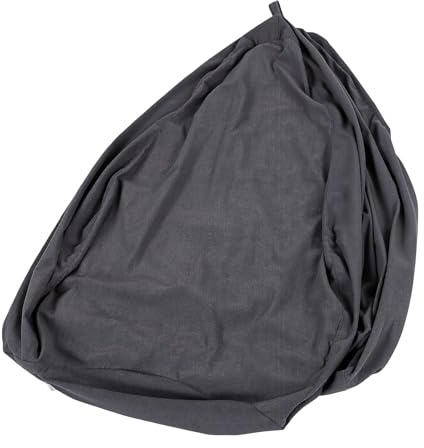 ZJchao Bean Bag Cover Tvättbart Bean Bag Cover Avtagbart Maskintvättbart Stort Manchester Ersättningsöverdrag med Dragkedja Dubbla Sömmar för Barn Vuxna (Djupt grått)