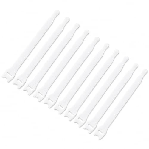 VELCRO® Brand Cable Ties One Wrap Double Sided Straps 20mmx200mm White 10 Pieces