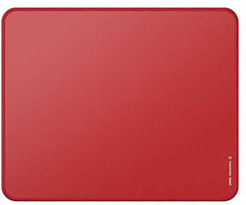 Pulsar Paracontrol M Esports Level Premium Gaming Mouse Pad V2 - Medium High Speed Gaming Mouse Pad Stitched Edge Durable Hybrid Top Surface 10.2 x 13 (M, Red)