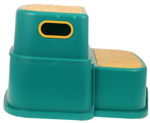 IWOWHERO 2st Fußbank Zweistufige Hocker Ergonomische Fußstütze Toilettentritthocker Werkzeug Zur Haltungskorrektur Schritt Verdoppeln Tritthocker Für Kinder Fußhocker Baby Plastik Haushalt