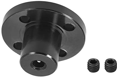 DMiotech 3mm Innen Durchm. H13xD10 Flansch Kupplung Anschluss Starre Leitfaden Welle Unterstützung Kuppler Welle Kupplung mit Schrauben für Basteln RC Modell Motoren Schwarz