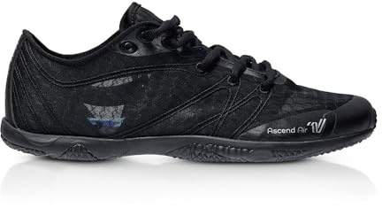 Varsity Spirit Ascend Air White Cheer Shoes and Black Cheer Shoes for Women - Competition Cheerleading Gear, Black, 2 UK
