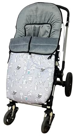Danielstore Saco silla paseo bebé | 90x44 cm, coralina, impermeable, 100% poliéster | Interior suave, resistente al agua, fácil mantenimiento | Abrigo y comodidad para bebés