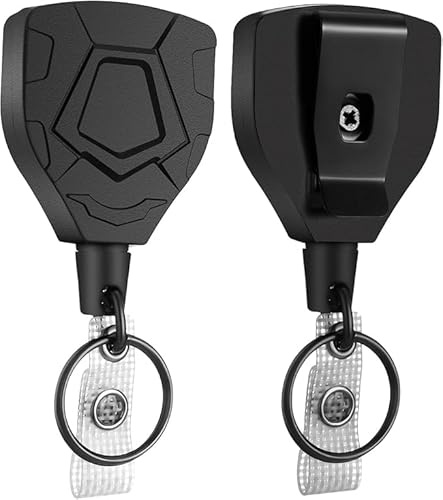 Slitstark NEO+ infällbar nyckelring, infällbar snodd, stål 69,8 cm, ID-hållare, kontor, utomhusskola