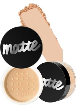 Polvere di Impostazione Traslucida - Cipria Fissante Impermeabile con Controllo Olio | Effetto Soft-Focus, Durata Estesa, Ideale per Fondotinta e Finizione Opaca (#4, 41g)