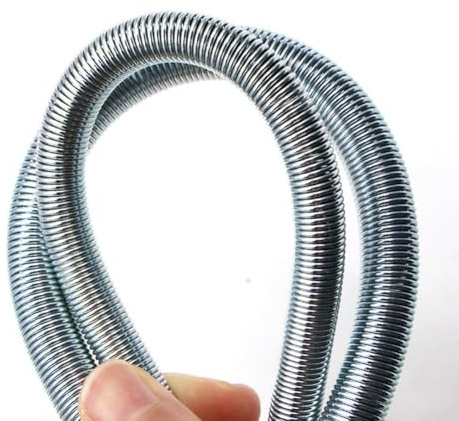 Set di 5 piegatubi in rame per aria condizionata con molla in acciaio per piegare tubi a parete sottile, 5 misure da 1/4 '' a 5/8'' adatto per applicazioni HVAC