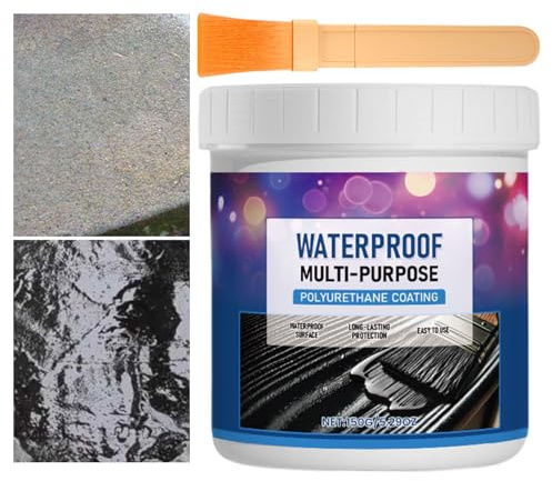 Mihauuke Pintura Impermeabilizante - Recubrimiento Antifugas | Adhesivo Multifuncional y Relleno Resistente a la Intemperie para Madera, Concreto, Techo y Baldosas