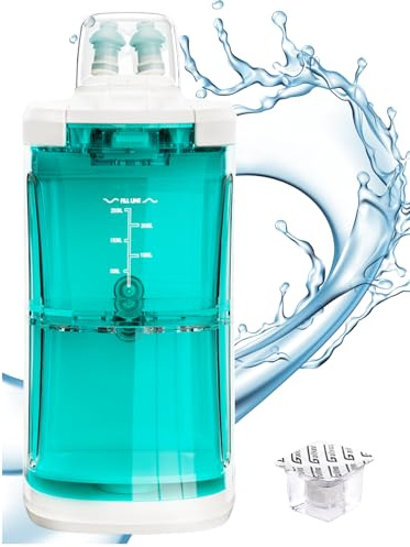Nasendusche Erwachsene und Kinder elektrisch – Dual-Pumpen-Nasenreiniger für effektive Nasenspülung, 3 Leistungsstufen, automatische Reinigung, 2 Jahre Garantie, benutzerfreundliches Design(Blue)
