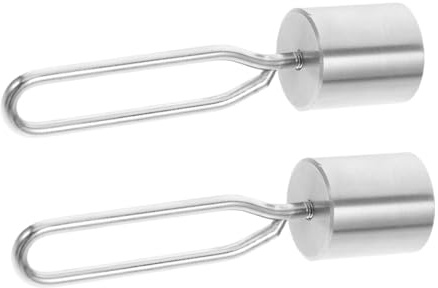 FUNOMOCYA 2 Piezas Peso Contrapeso para Barbacoa de Acero Inoxidable Kit para Varilla de Asador Estabilizador para Cocinar al Aire y Reuniones Familiares