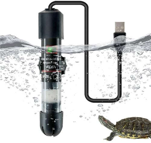 Genérico Calefacción para acuarios de peces, sumergible, impermeable compacto - Calefacción de agua de acuario USB | para Kui, Bernard, Betta, Sala de estar, Dormitorio, Sala de estudio, Apartamento,