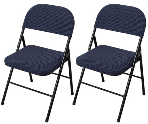 GHAKKE Coprisedie Pieghevoli Elasticizzate Set di Due Coprisedili E Coprischienali Protezioni per Sedie da Pranzo E Cucina per Ufficio, Riunioni, Ricevimenti, Arredamento per La Casa(07,2pcs)