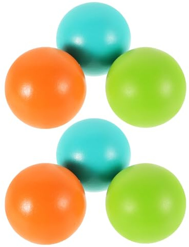 Kichvoe 6 Palline da Gioco per Croquet all'aperto - Giocattoli con Palline di Legno per Bambini per attività di Gioco in Cortile, Giardino, Cortile, Prato, Accessori