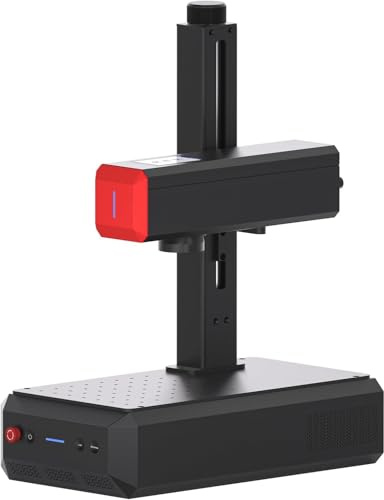 ComMarker B6 60W JPT Lasergravierer, Autofokus-Bildschirm, tragbarer Lasergravierer, Farbmarkierung, 150 mm x 150 mm, kompatibel mit Lightburn, Laser für Metall, Kunststoff und Schmuck.