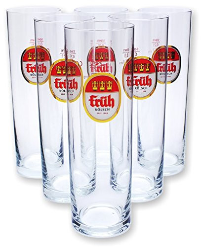 Früh Kölsch - Juego de vasos de cerveza (6 unidades, 0,2 L)