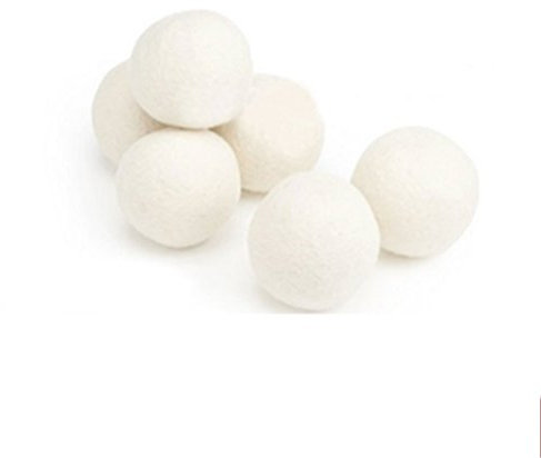 Balle de Séchage pour Sèche-Linge & Boule Adoucissant de Lavage Parfum en Pure Laine pour Adoucir des Tissus et Enlever des Cheveux Flottants - 6 pcs