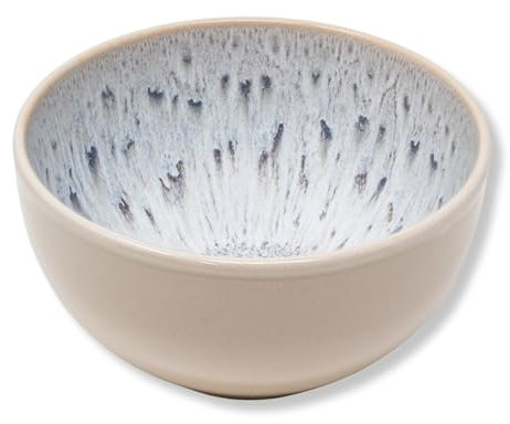 NAMAI - Set di 4 Ciotole Colazione, Stile distintivo, 450 ML, Porcellana, Adatte in Lavastoviglie e Microonde, Ciotole Per Antipasti (4 Ciotole)