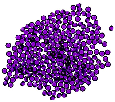 Trimming Shop 10.000 strass da spargere in acrilico trasparente, per centrotavola, addio al nubilato, festa di compleanno, decorazione da tavolo, 4,5 mm, colore: viola