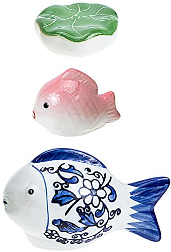 Mipcase 3stücke Keramik-schwimmfiguren Als Aquariumzubehör Dekorative Aquarium-Ornamente Aus Keramik Schwimmende Keramik-Dekoration Für Aquarien