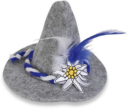 KarnevalsTeufel Haarclip Edelweiß Volksfest Bierfest Accessoire Fascinator Wies'n
