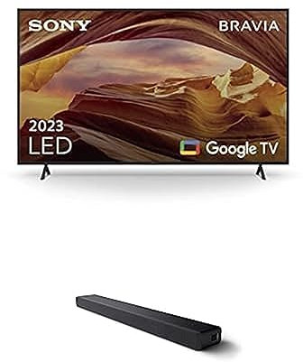 Sony BRAVIA | KD-75X75WL | LED | 4K HDR | Google TV HT-A3000 3.1-Kanal Dolby Atmos Soundbar, Schwarz