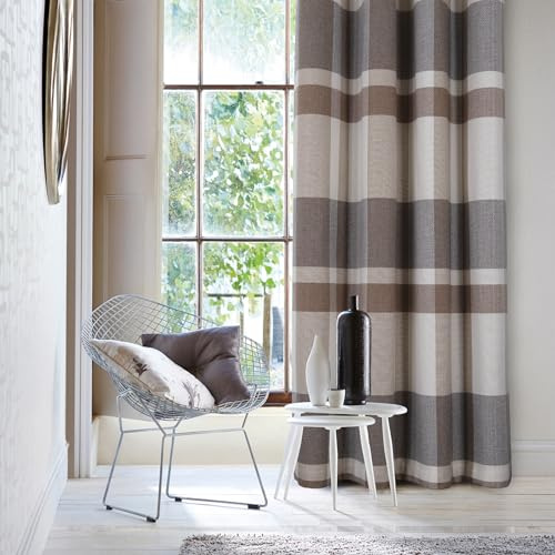 always4u Verdunkelungsvorhänge 100% Blickdicht, Schall- und Wärmeisolierung mit Thermischer Fütterung, Vorhang mit Ösen aus Büffelleder für Wohnzimmer, Schlafzimmer, Modern und Künstlerisch, Grau und