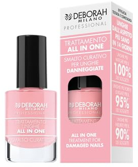 Deborah Milano Professional - Smalto Curativo per Unghie Danneggiate, Multi-Azione, Unghie più Levigate, Forti, Riparate e Indurite, 9.5 ml