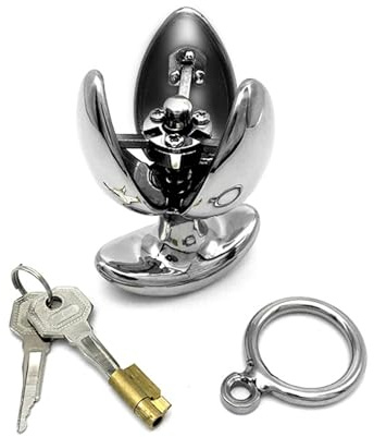 Anal Plug Metall abschließbar, Männlich Weiblich Fortgeschritten Anal, SM Spielzeug Anfänger, Edelstah für den Außenbereich