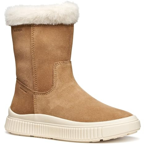 Geox J LAQUINNY Girl WPF Knee High Boot, Whisky, talla 34 EU, Whisky, 34 EU