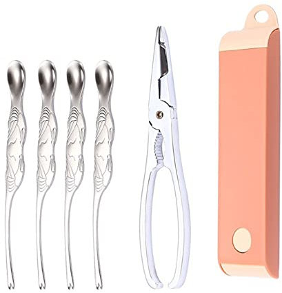 Stainless Steel Shellfish Lobster Cracker Seafood Tools Clip Needle Picks Pincer Nut Set Accessories for Kitchen Needle