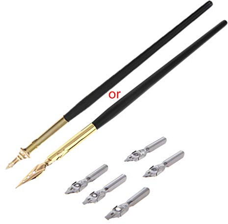 Dcaknri Kalligraphie Zeichnen Dip Feder Set Schreiben Antik Elegant Geschenke Glas Penglass Pen