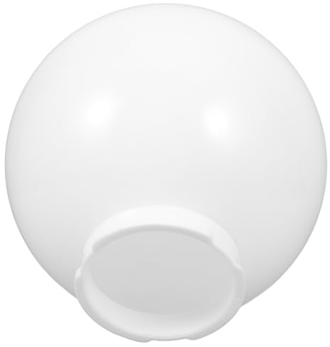 HAPINARY Cubierta Acrílica para Lámpara de Globo Redonda 20X20X20Cm para Uso Exterior Difusión de Luz y Resistente Decoloración