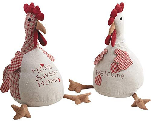 AUBRY GASPARD Cale-Porte Poule en Coton 2kg, Dimensions: 34 x 24 x 45 cm