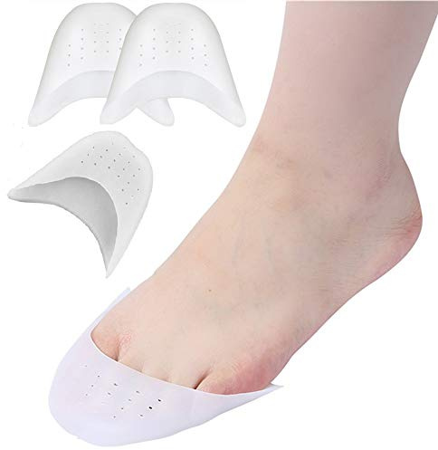 Funda de Gel para los Dedos de los Pies con protección para el antepié, fundas para pies con almohadillas metatarsales, cubierta protectora del pie de ballet para Zapatos de Tacón Alto, 2 pares