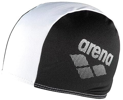 arena Kinder Badekappe Polyester II, Black White, einheitsgröße