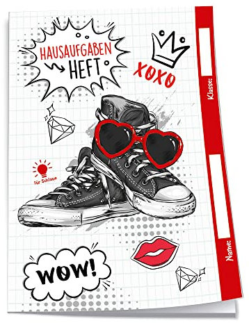 Trötsch Verlag Trötsch Verlag Hausaufgabenheft für Schlaue, Schuhe, Hausaufgabenheft für die Schule: Schulplaner Hausaufgabenheft Timer Terminkalender