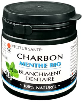 Carbón vegetal blanqueador de dientes de menta bio 40 g