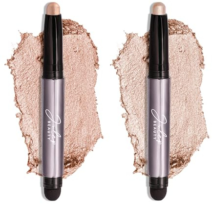 Julep Eyeshadow 101 Crème-to-Powder Eyeshadow Stick (Champagne & Pearl Shimmer) Long-Lasting, Waterproof Eye Shadow - Blendable, Crease-Proof with Built-In Smudger