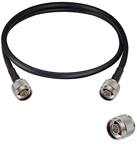 Vecys N bis N Männlicher Jumper N Männlich auf N Männlich Verlustarmes Koaxialkabel RG58 3FT/1M für 3G 4G 5G LTE Antenne Amateurfunk GPS WiFi
