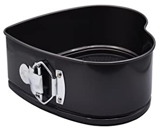 Abcsea 1 Pezzo Stampo per Torta a Cuore, Stampo per Dolci, Teglie per Dolci, Teglia per Budino, Stampi per Dolci da Forno 17 cm, Senza PFOA, Robusto Acciaio al Carbonio da 1 mm