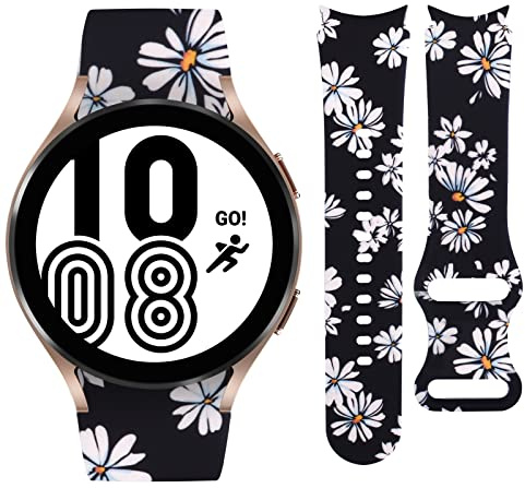 Vozehui Silikon-Armband Mit Marmormuster für Galaxy Watch 5/4 40mm 44mm, Watch 4 Classic 42mm 46mm - Bedruckt
