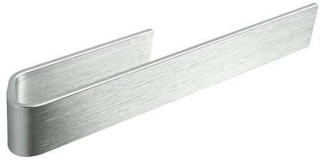 Designfabrik Hamburg Dish Cloth Holder | Dish Cloth Holder No Drilling | Cloth Holder Sink Self-Adhesive | Sink and Wall Mounting | Tea Towel Holder Kitchen | Modern Design Silver Grey