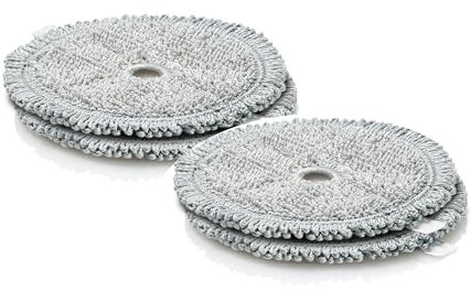 Bosch BHZUPAD1 Microfibre Mop Pads for Unlimited 7 Aqua Vacuum & Mop, 2 in 1 Cordless Vacuum Cleaner, Machine Washable, Grey