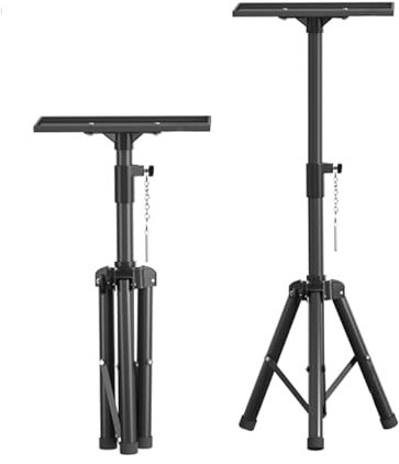 Trépied de Projecteur,Support de Sol Trépied,Hauteur Réglable de 67cm à 180cm, Acier Laminé à Froid,Avec Inserts Antidérapants,Convient Pour le Bureau,le Salon,la Scène (67-115cm)