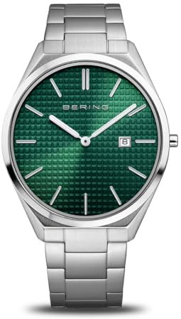 BERING Herren Uhr Quarz Movement - Ultra Slim Collection mit Edelstahl und Saphirglas 17240-708