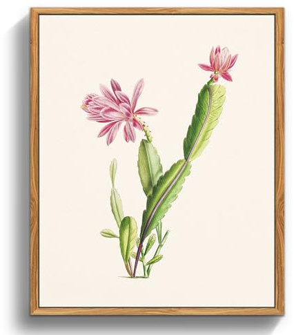 MHARTK66 vintage Bilder Wohnzimmer Blumen Gemälde schlafzimmer 20x25 cm | illustration, leinwandstoff, hd-druck, leicht hängbar, rasch montiert, klassische wanddeko, flexible raumdeko, geschenkidee