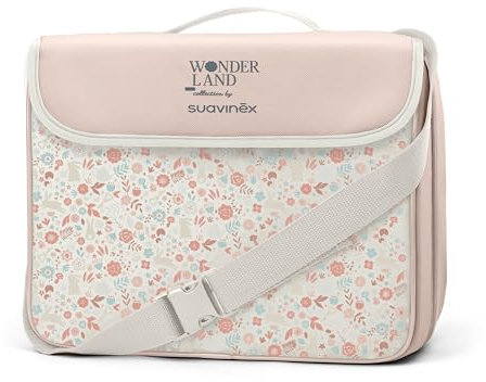 Suavinex, Trona Portátil para Bebés +6 Meses, Alzador de Silla para Comer, Asiento Elevador Universal Convertible en Bolso, Fácil de Limpiar, Ligero, con Arnés, Cómodo, Blandito y con Respaldo, Rosa